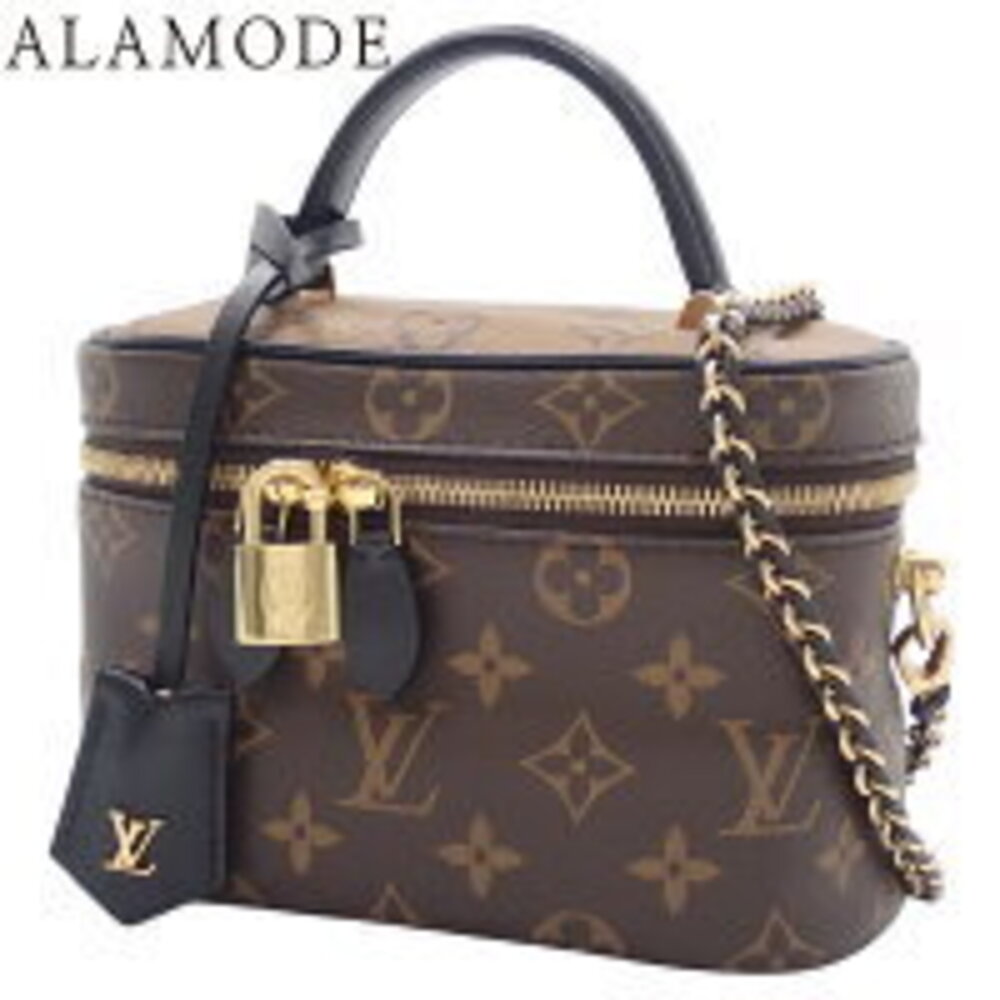 Louis Vuitton Reverse Vanity Handbag Shoulder Bag Brown Camel